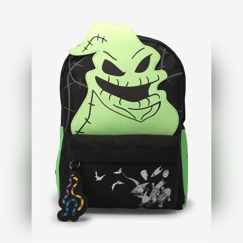 Nightmare Before Christmas Oogie Boogie Glow-In-The-Dark Backpack Laptop Bag NWT